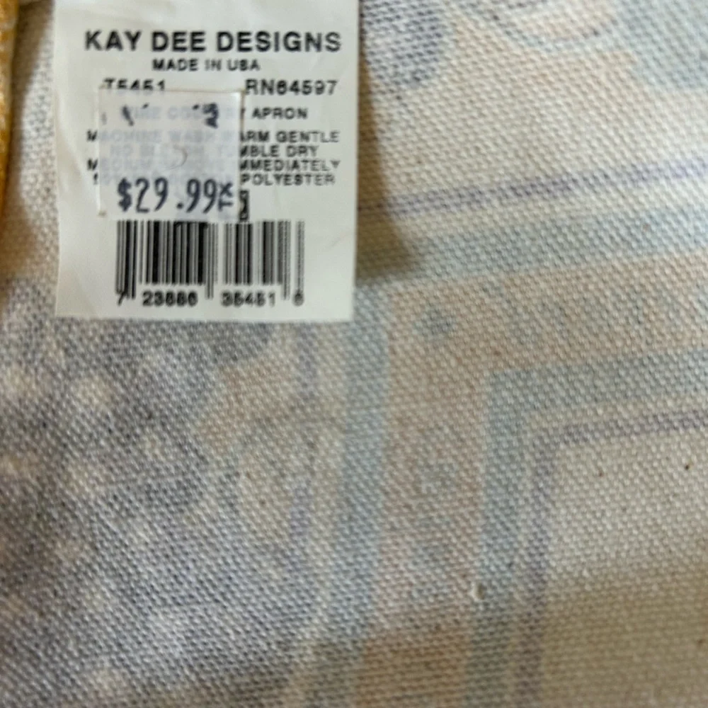 NWT Kay Dee Designs Vineyard Grapes Wine Kitchen Apron Adjustable Cotton